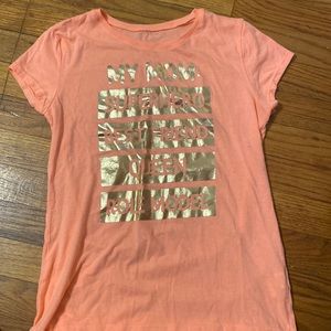 Children place shirt